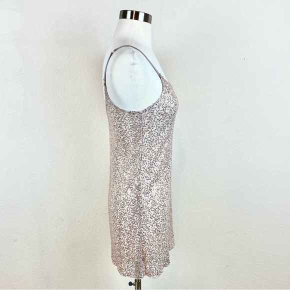 h.i.p Sequin Sheer Adjustable Spaghetti Strap Camisole/Top - Picture 2 of 8